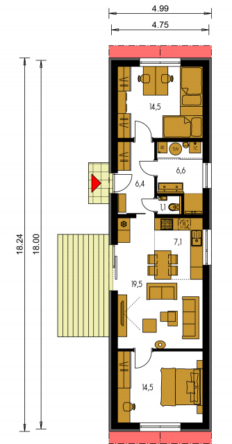 Image miroir | Plan de sol du rez-de-chaussée - MINI 2